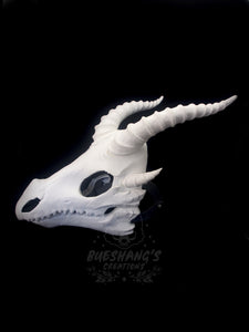 Dragon Skull Mask - Full - Unpainted Blank