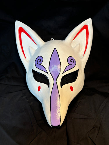 Kitsune Fox Mask - Ninetails pattern