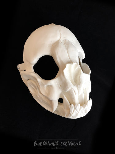 Vampire Bat Skull Mask - Full - Unpainted Blank