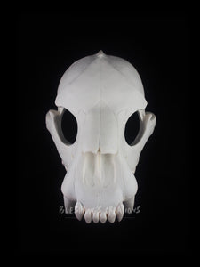 Bear Skull Mask - Half- Unpainted Blank