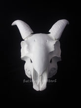 Load image into Gallery viewer, Goat Skull Mask - Half - Unpainted Blank