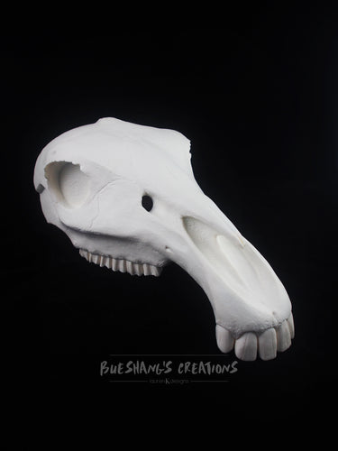 Horse Skull Mask - Half - Unpainted Blank