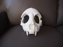 Load image into Gallery viewer, Cat Skull Mask - Half - Unpainted Blank