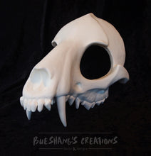 Load image into Gallery viewer, Wolf Skull Mask - Half - Unpainted Blank